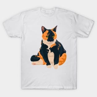 Chonky Calico Sitting T-Shirt